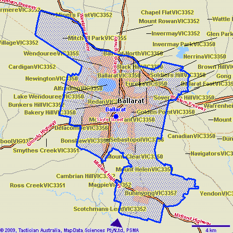 Ballarat Map